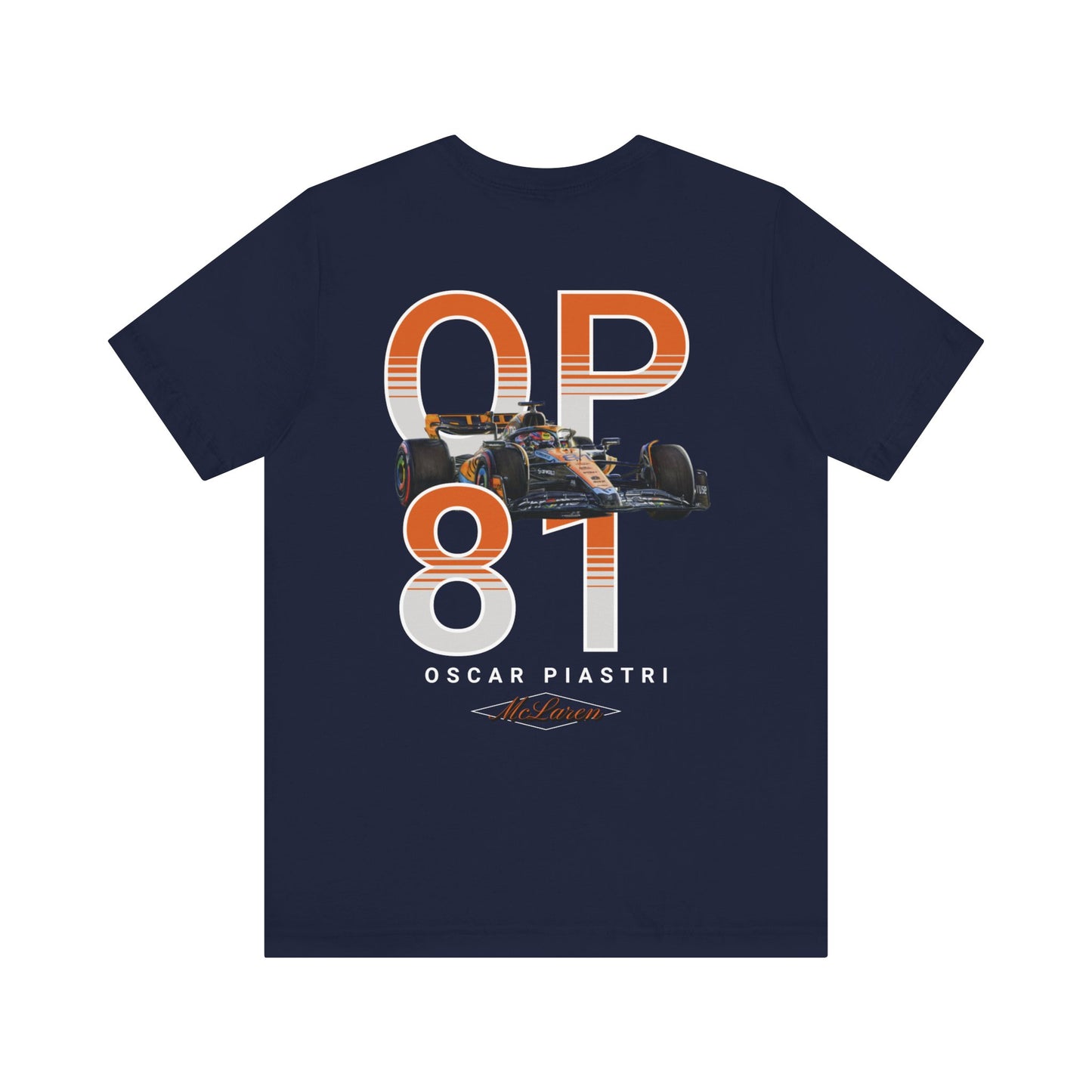 Oscar Piastri "OP 81" Unisex Tee – McLaren Racing Elegance