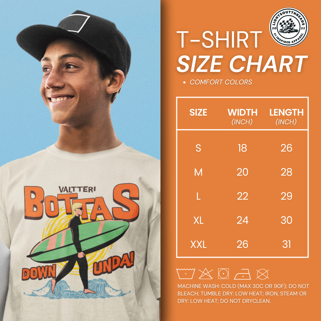 Valtteri Bottas "Down Unda" Unisex Tee