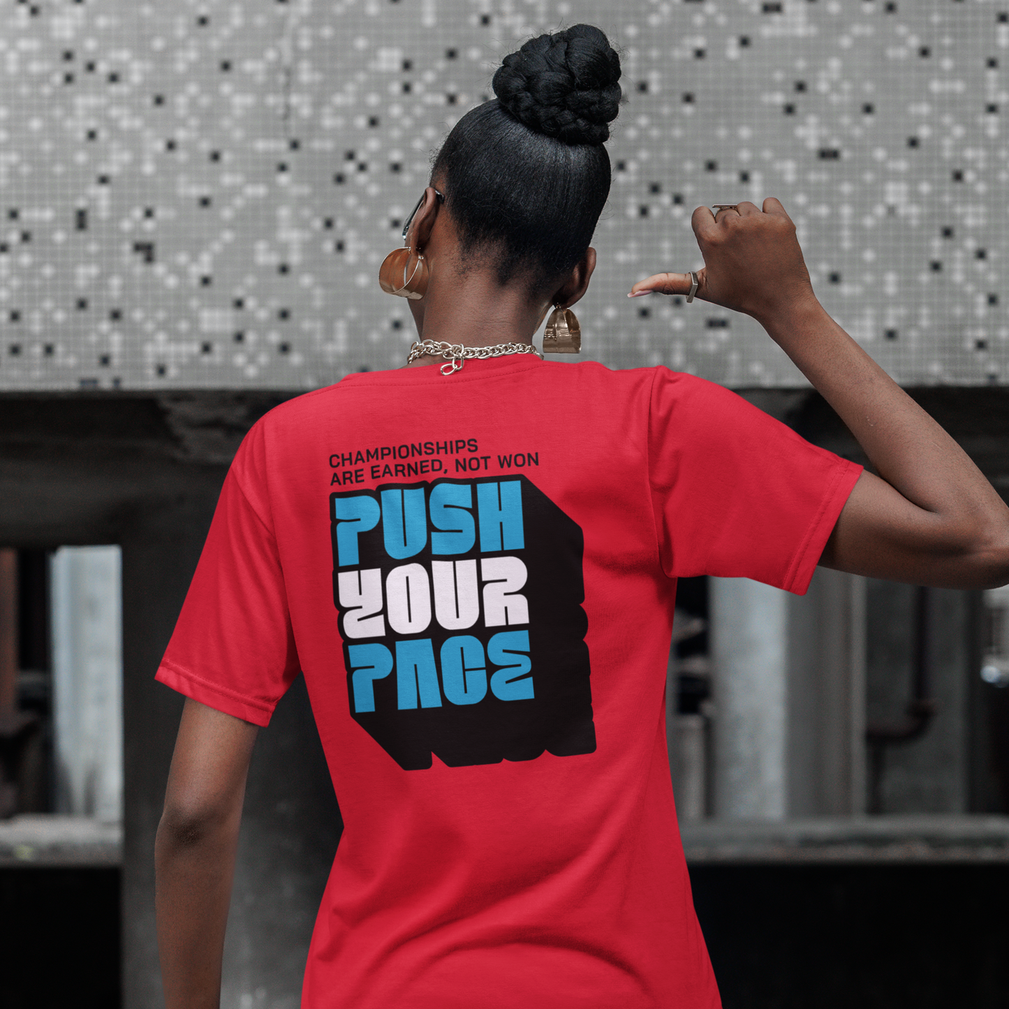 Push Your Pace Tee – Built for the Grind