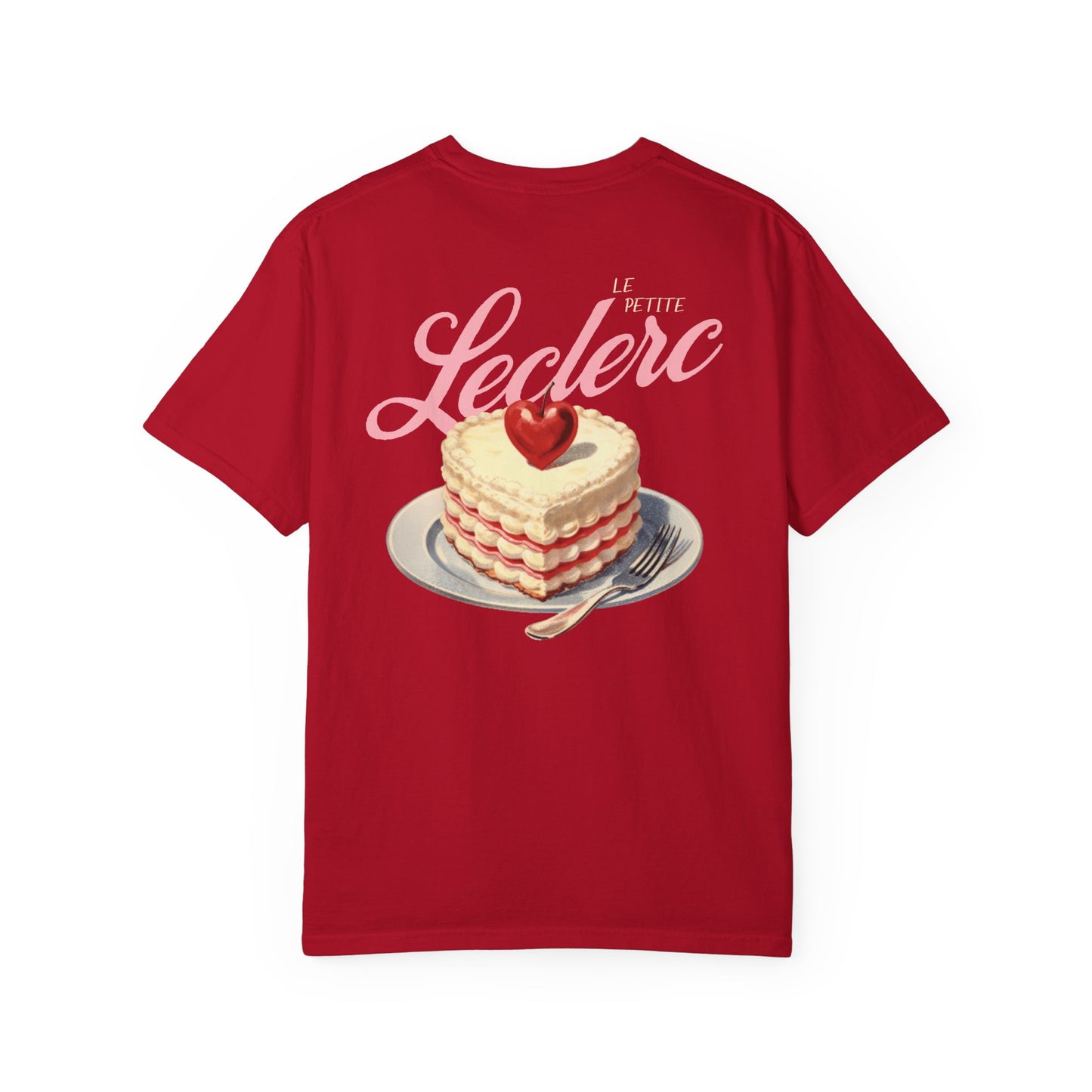 Charles Leclerc "Le Petite" Tee – Retro Patisserie Back Print with Cursive Script