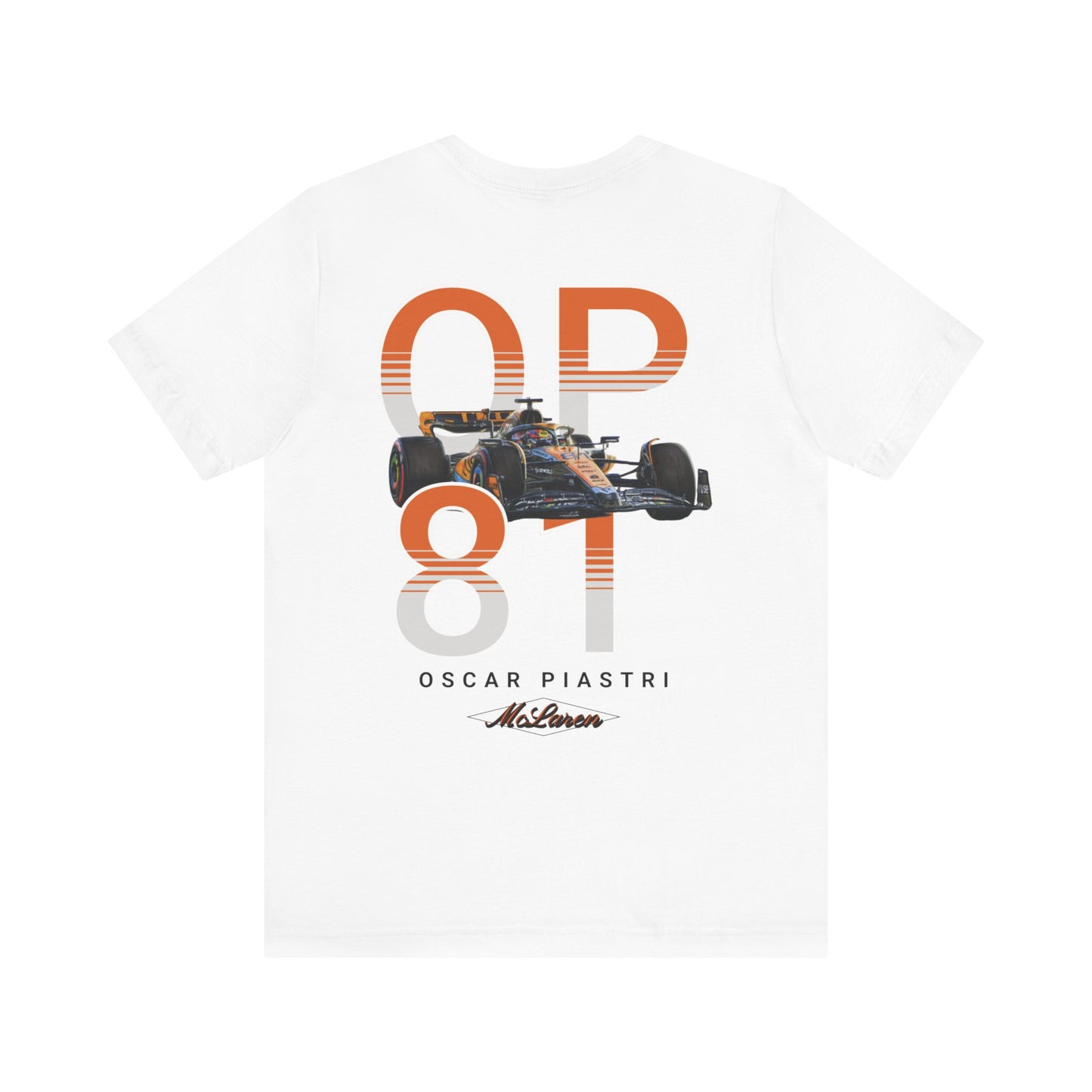 Oscar Piastri "OP 81" Unisex Tee – McLaren Racing Elegance