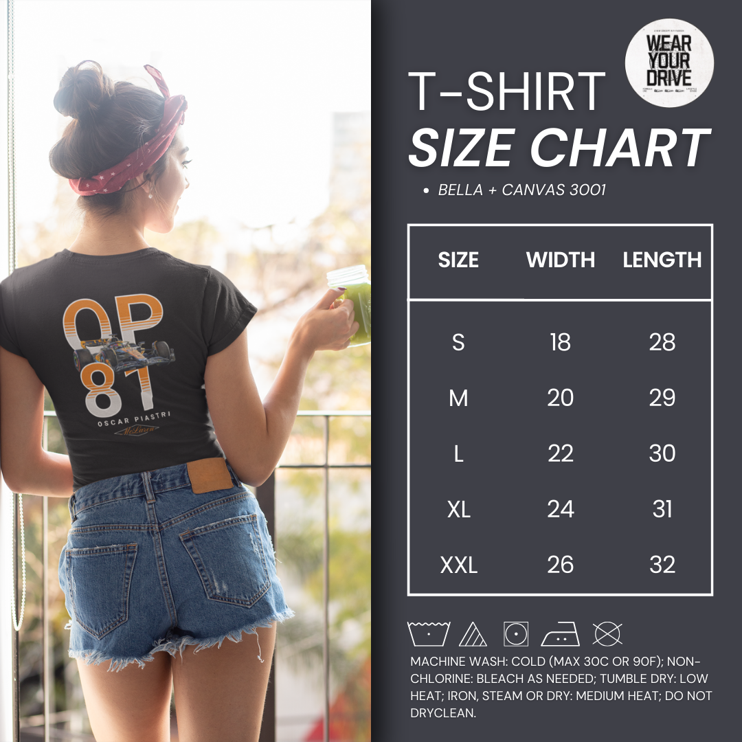 Oscar Piastri "OP 81" Unisex Tee – McLaren Racing Elegance