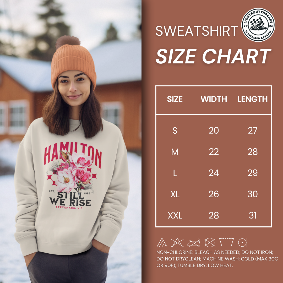 Lewis Hamilton "Floral" Unisex Crewneck Sweatshirt