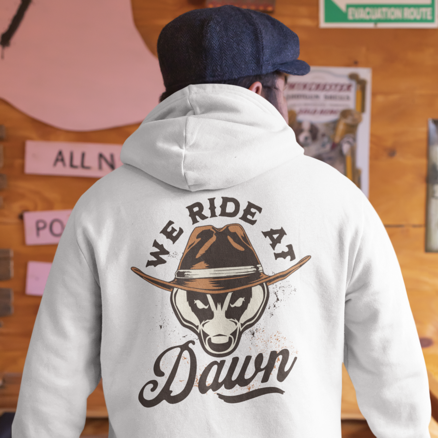 Daniel Ricciardo "Gunslinger" Unisex Hooded Sweatshirt – Bold Style Meets Racing Grit