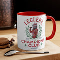 Charles Leclerc "Champions Club" Red Accent Coffee Mug 11oz