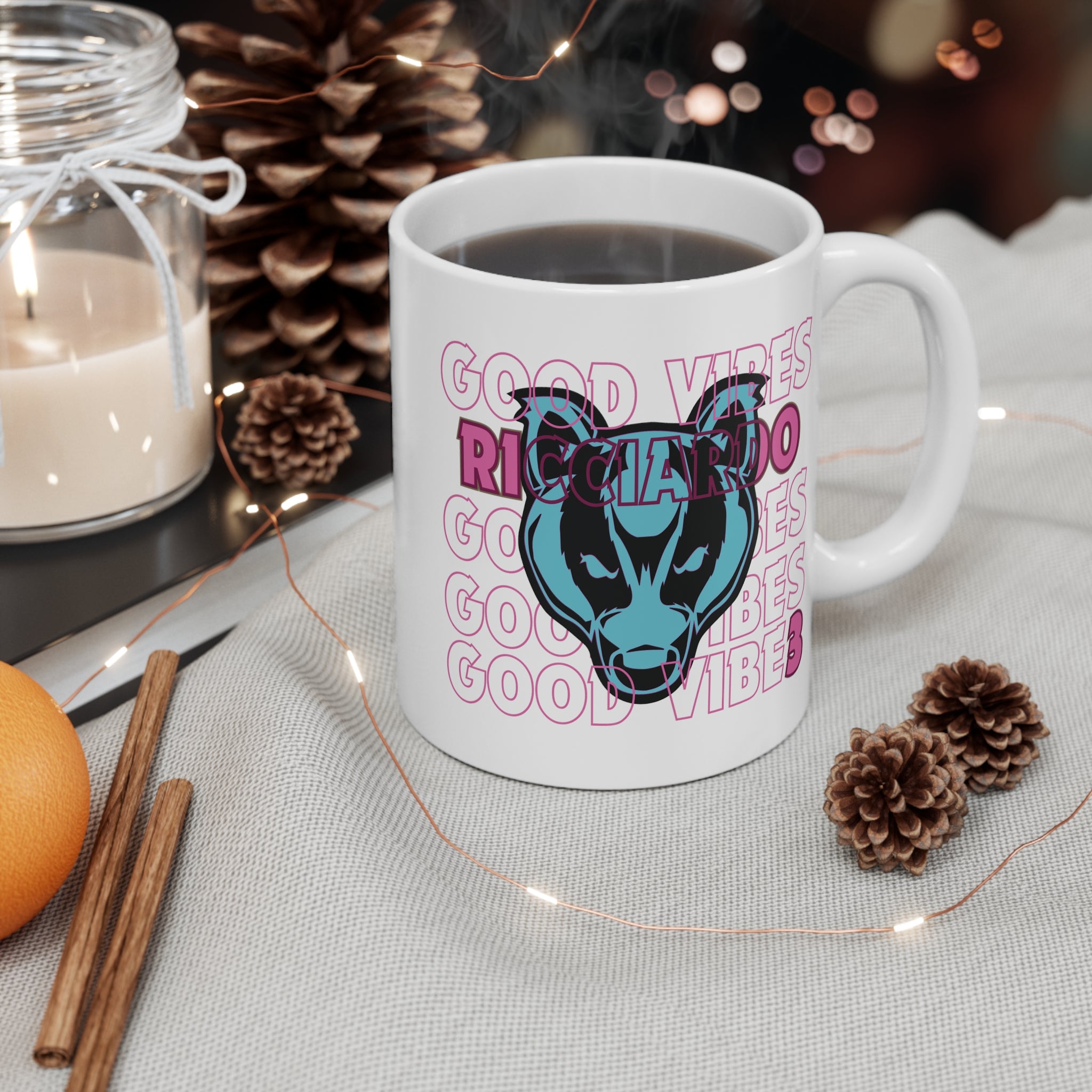Daniel Ricciardo "Neon Vibes" Ceramic Mug - 11oz