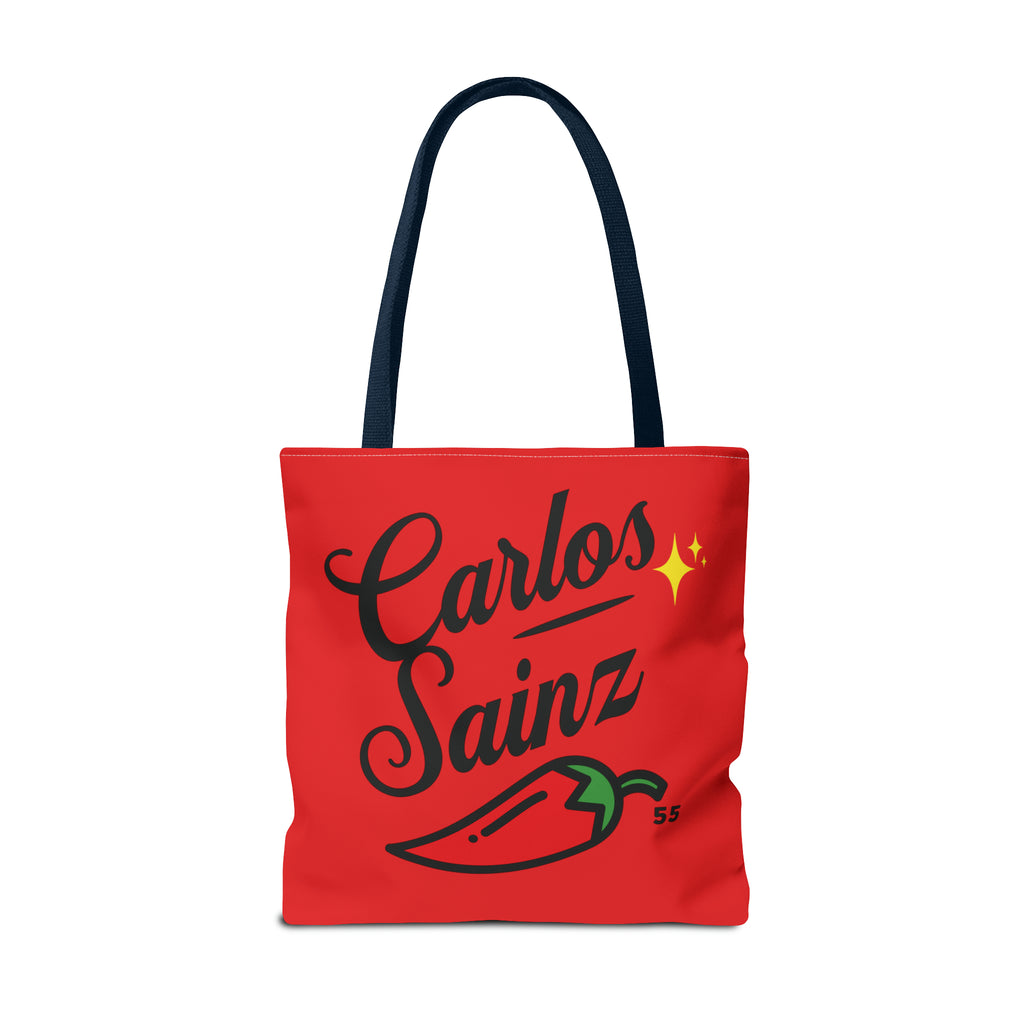 Carlos Sainz "Too Spicy" Tote Bag