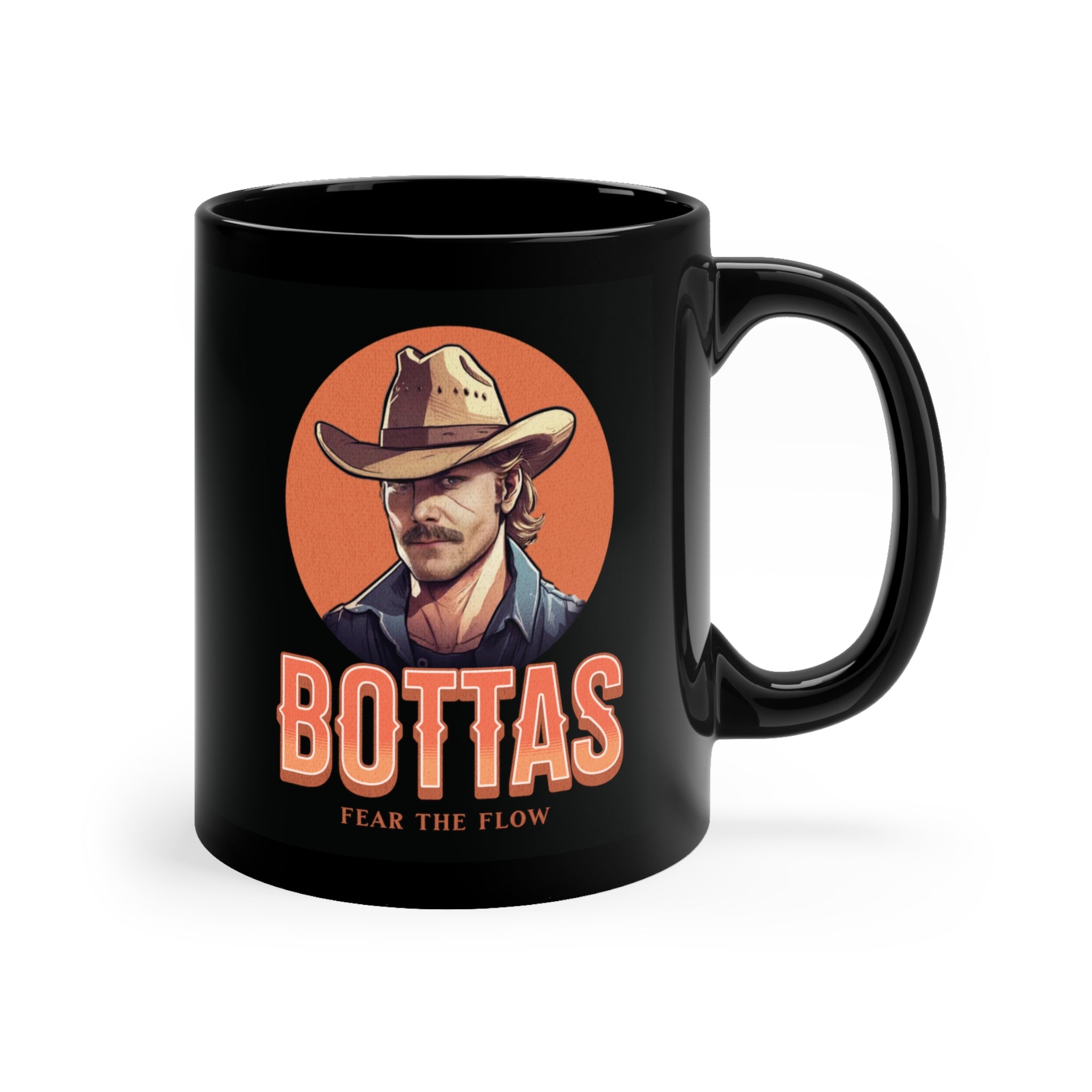 Valtteri Bottas "Outlaw" Black Mug 11oz - Fear the Flow Edition