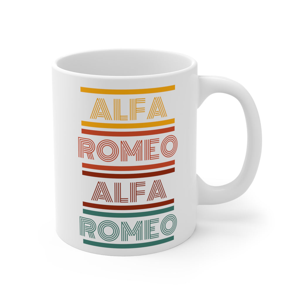 Alfa Romeo Team Mug 11oz - Vibrant Multi-Color Edition