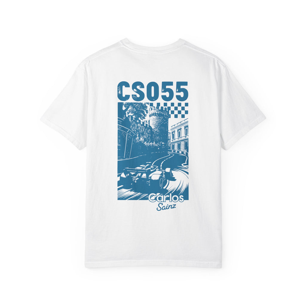 Carlos Sainz “Williams Podium” Edition T-Shirt – Retro Blue Comeback Tribute