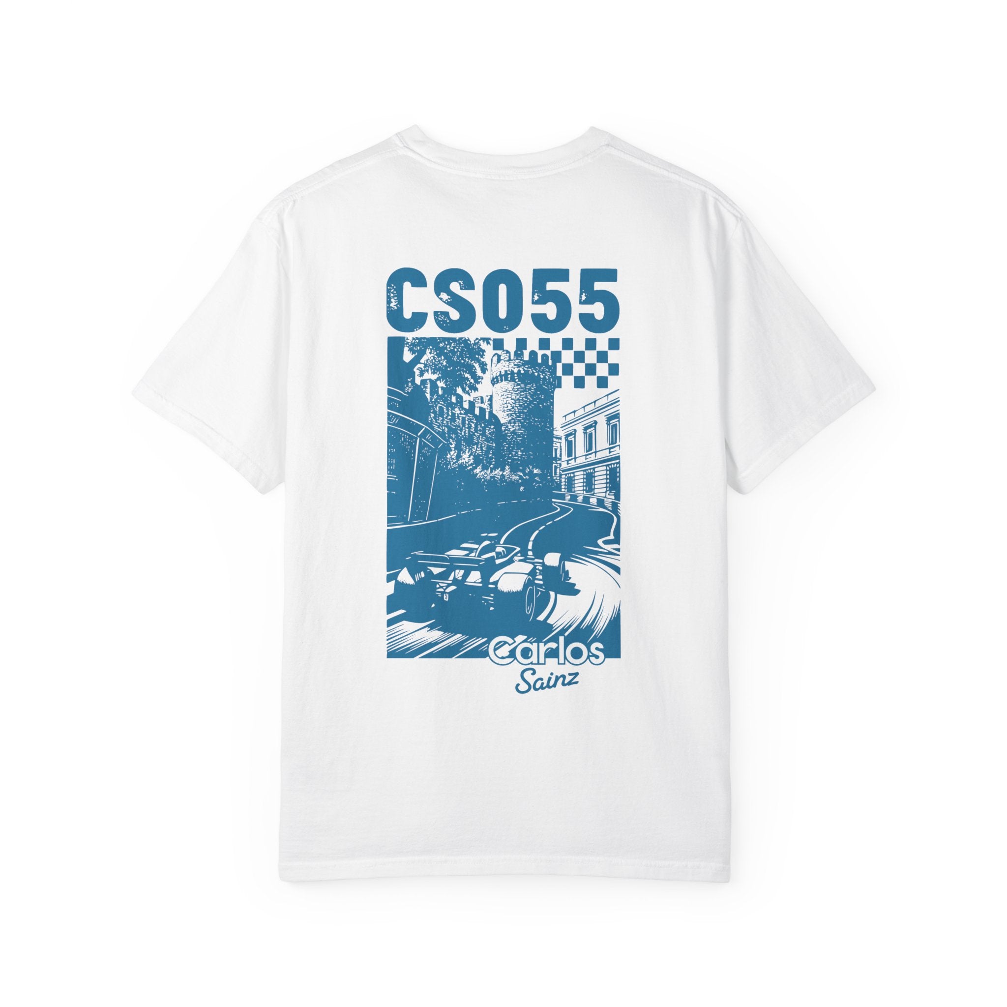 Carlos Sainz “Williams Podium” Edition T-Shirt – Retro Blue Comeback Tribute