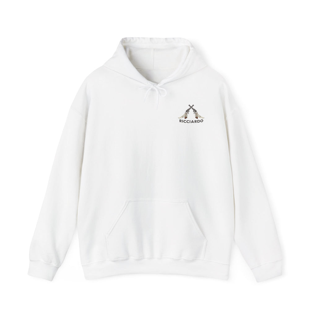 Daniel Ricciardo "Gunslinger" Unisex Hooded Sweatshirt – Bold Style Meets Racing Grit