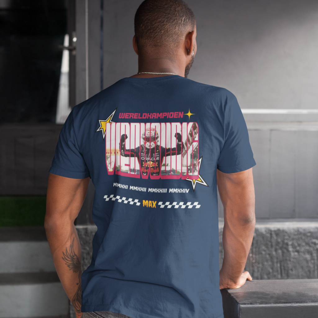 Max "Viervoudig" Unisex T-Shirt – Celebrate Four Championships