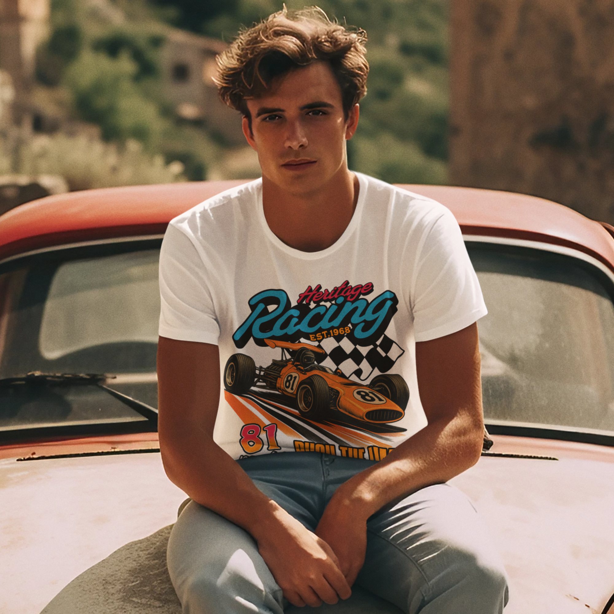 Oscar Piastri "Push The Limit" Tee – Retro 1968 Racing Tribute
