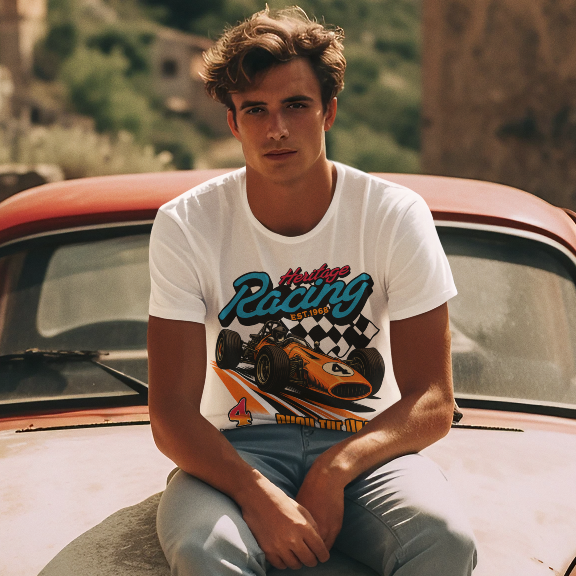 Lando Norris "Push The Limit" Tee – Retro 1968 Racing Edition