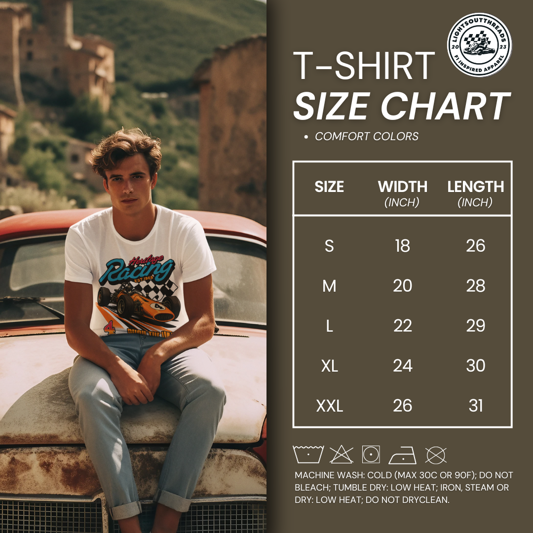 Lando Norris "Push The Limit" Tee – Retro 1968 Racing Edition