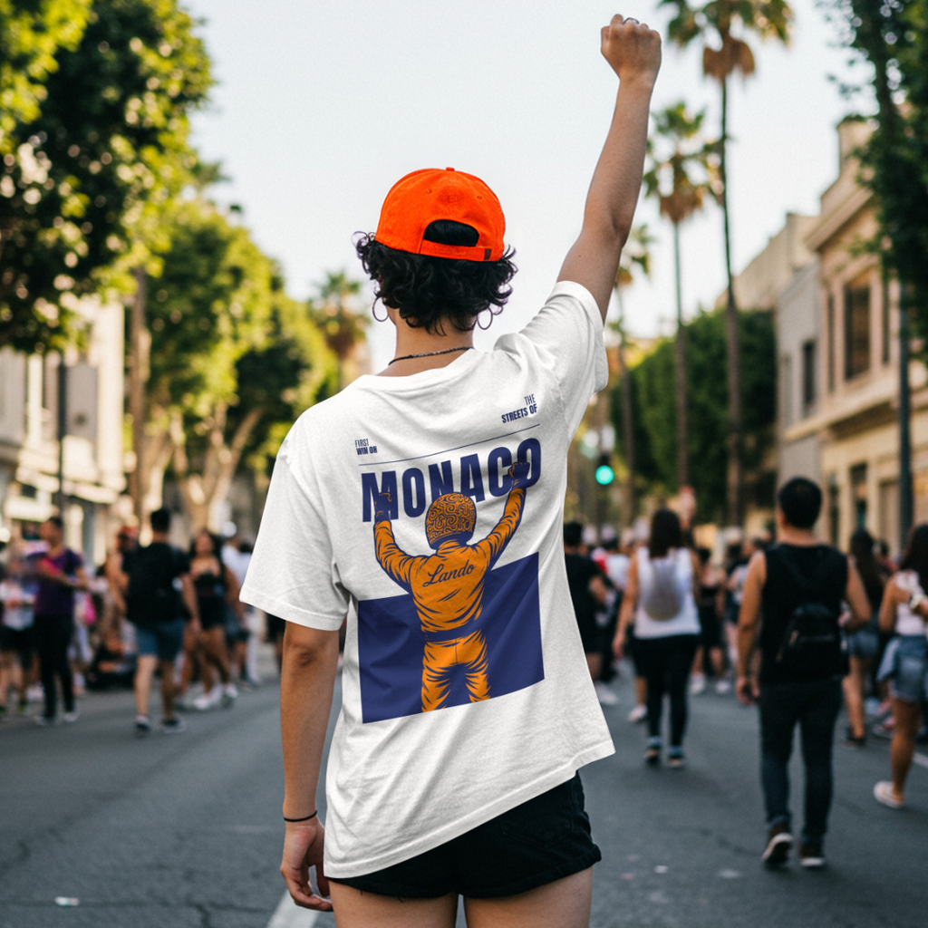 Lando Norris “Victory at Monaco” Tee – First Win Tribute