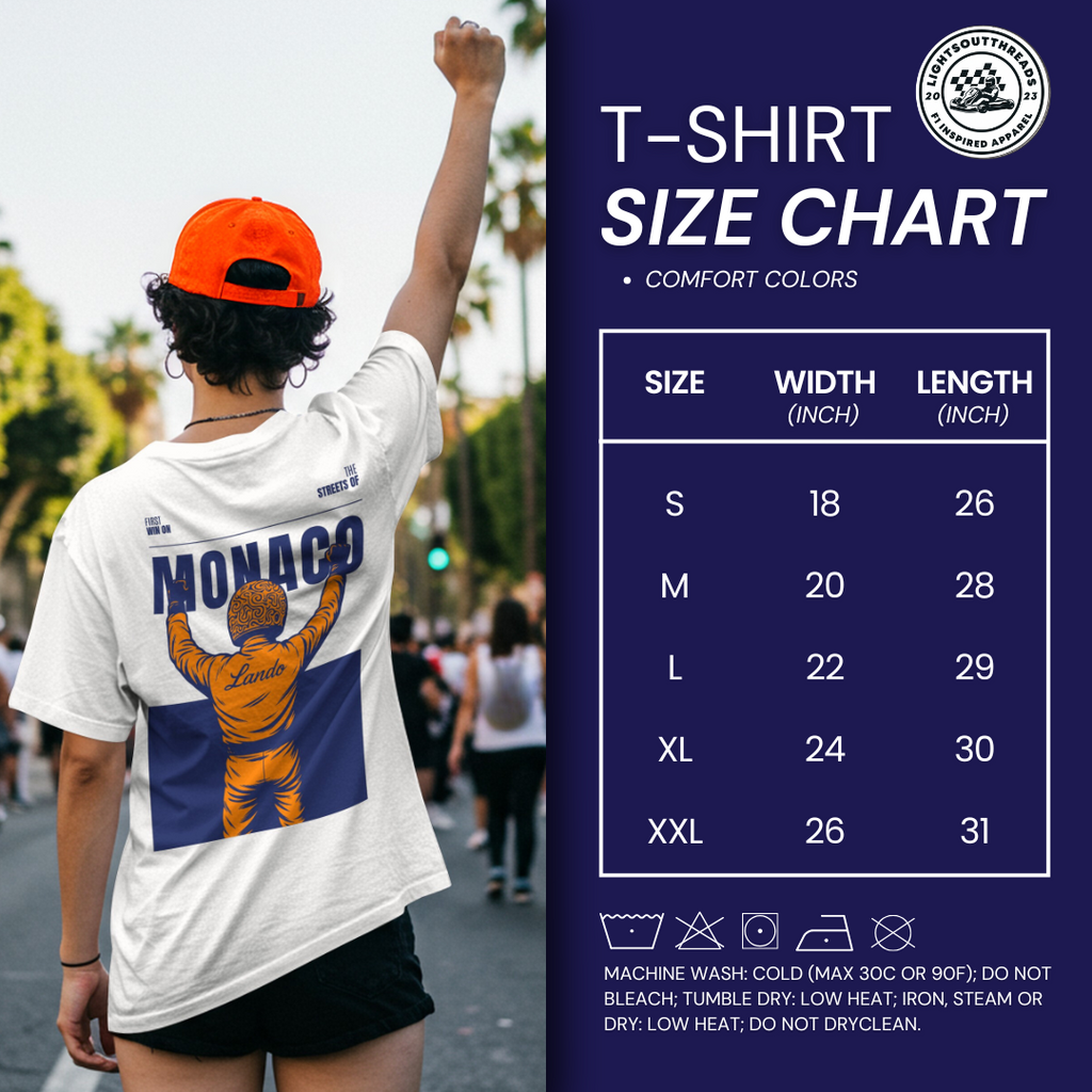 Lando Norris “Victory at Monaco” Tee – First Win Tribute