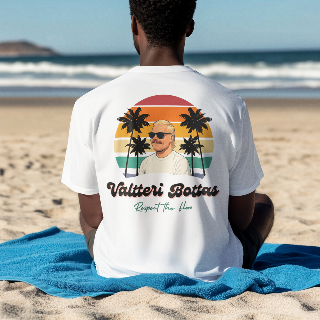 Valtteri Bottas "Respect the Flow" Tee – Tropical Tribute Graphic