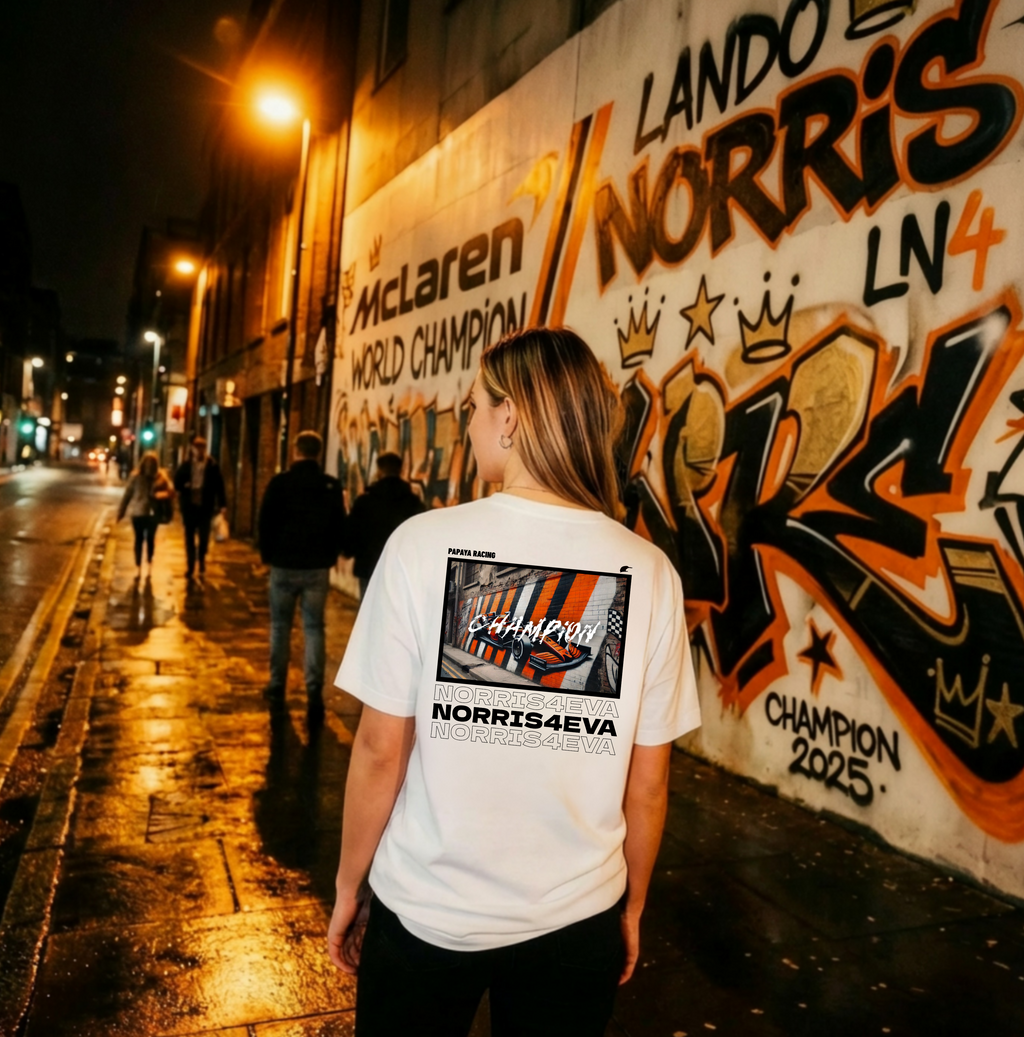 Lando Norris “Champion Edition” Tee – World Title Tribute