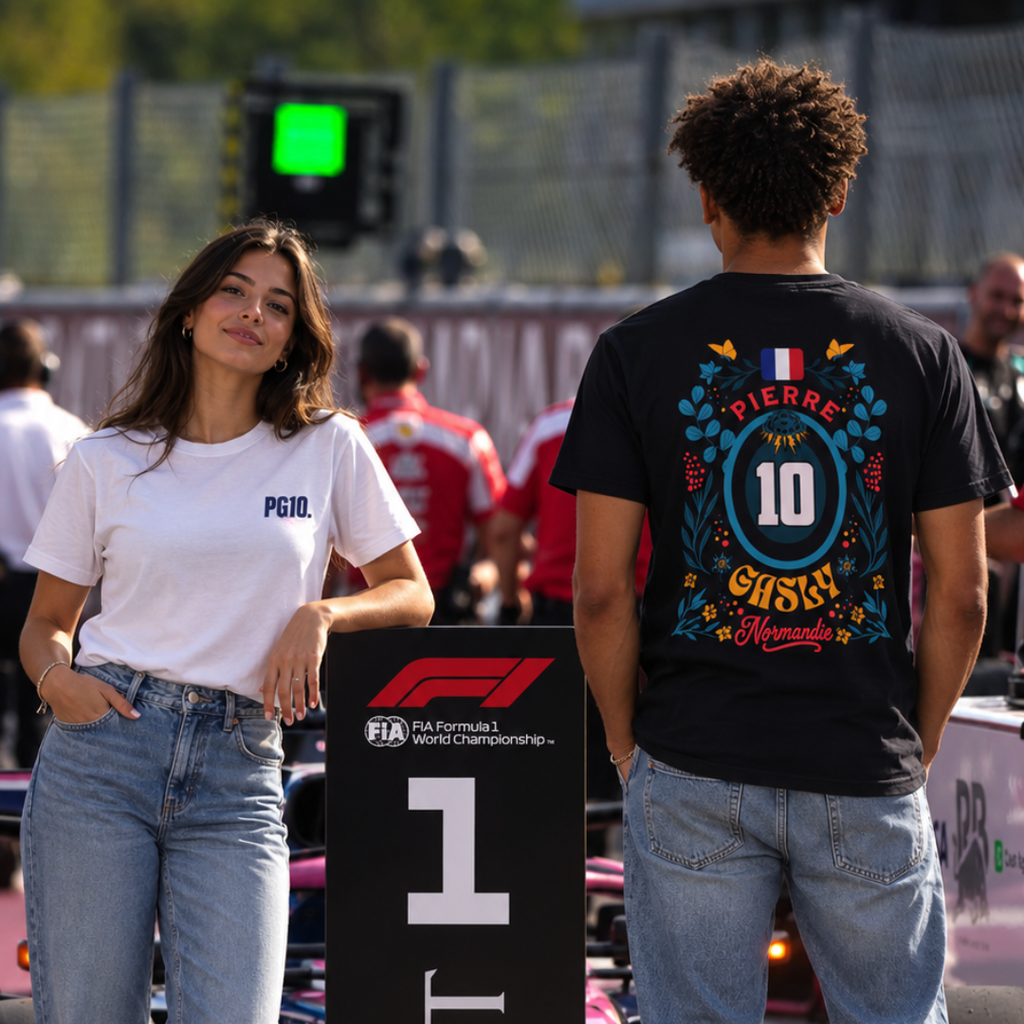 Pierre Gasly “Normandie” T-Shirt - French Heritage Racing Graphic