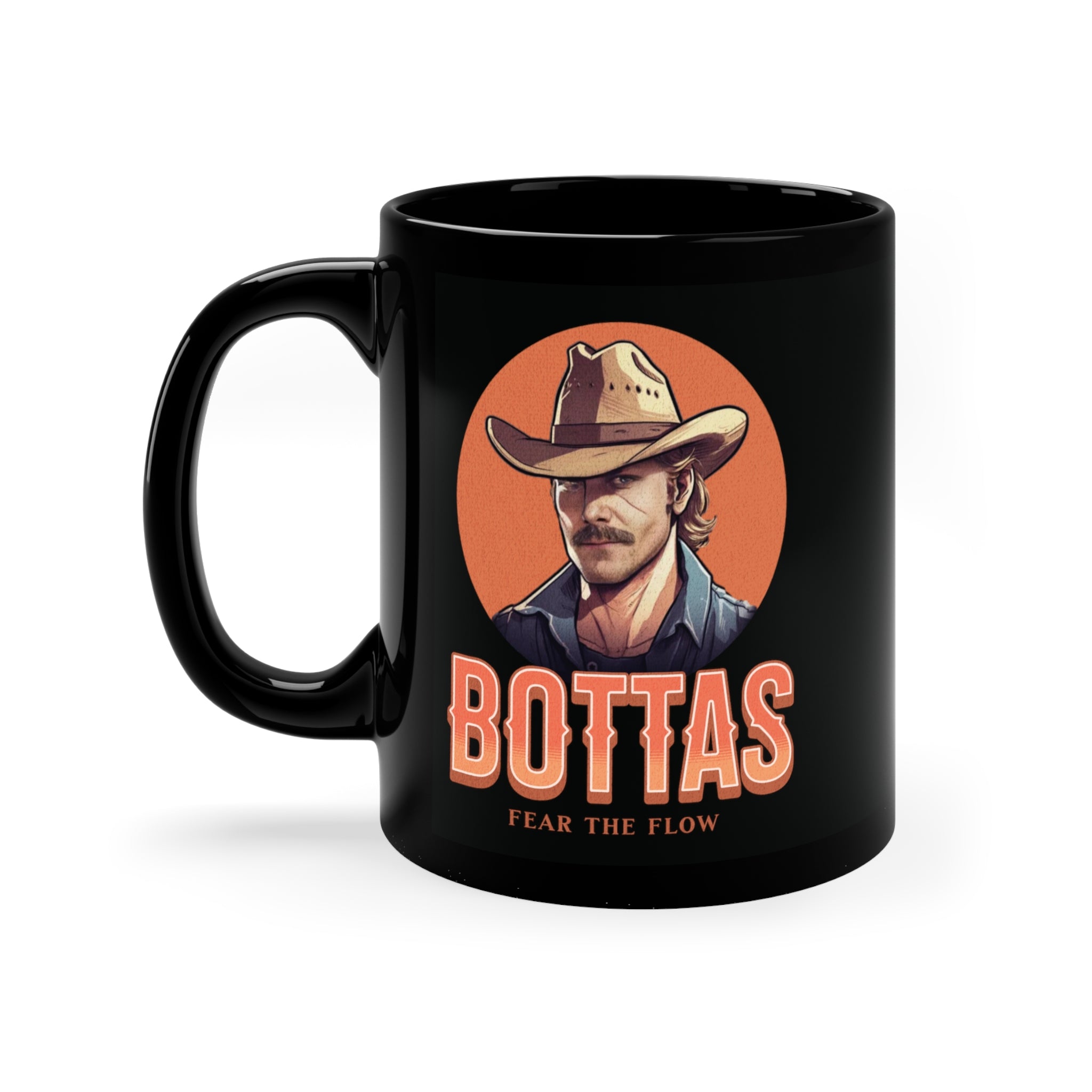 Valtteri Bottas "Outlaw" Black Mug 11oz - Fear the Flow Edition