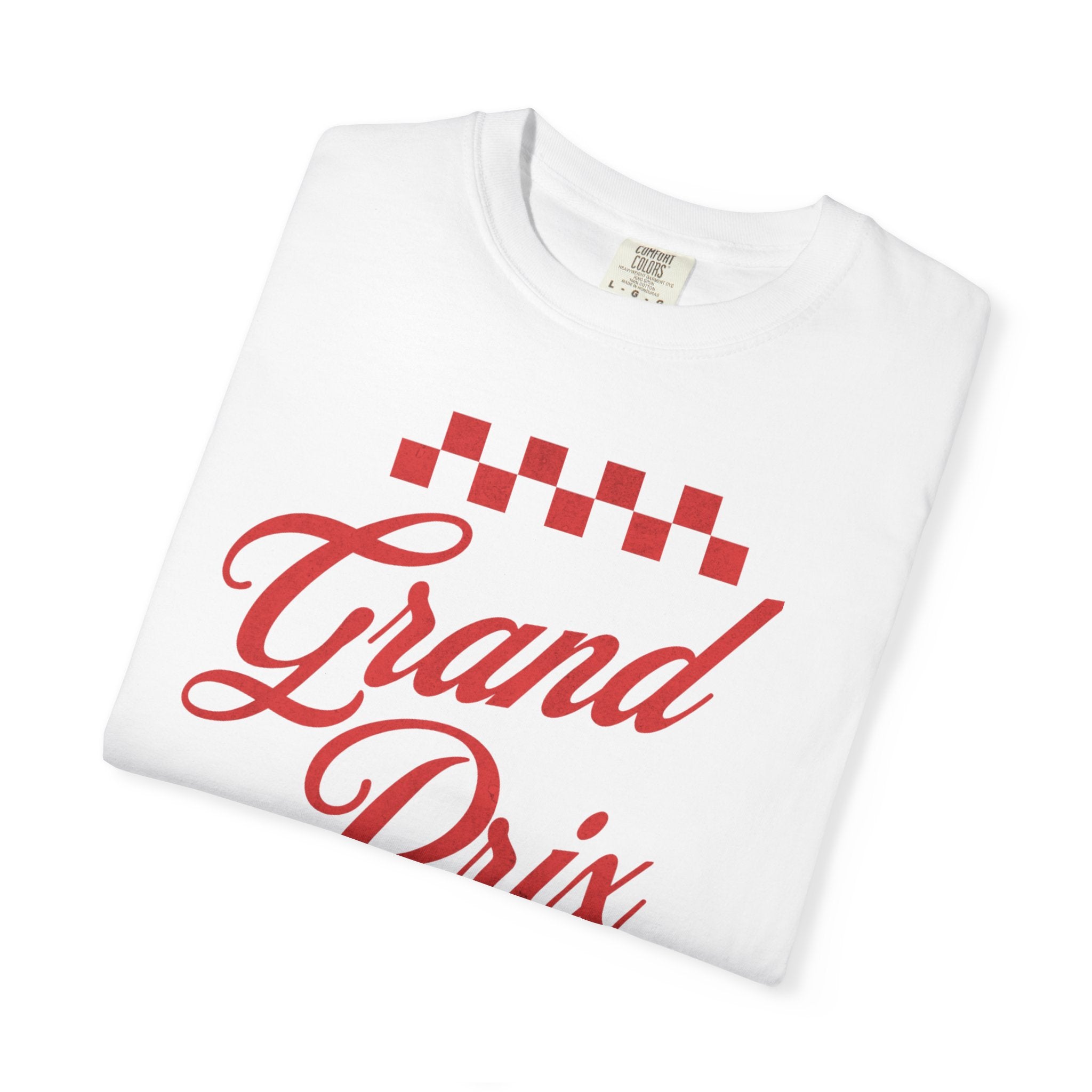 Grand Prix Weekend Tee – Retro Checkered Racing Graphic