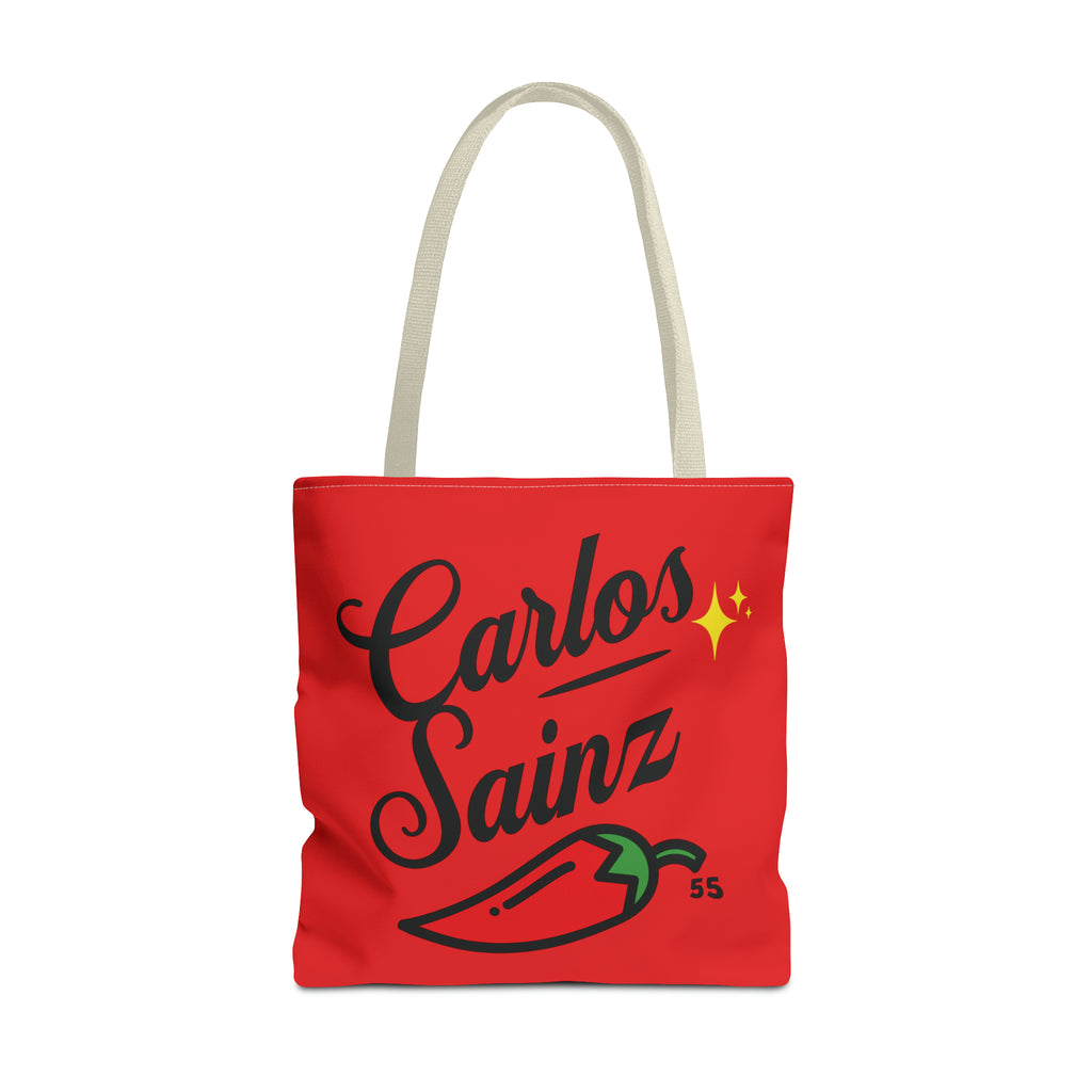Carlos Sainz "Too Spicy" Tote Bag