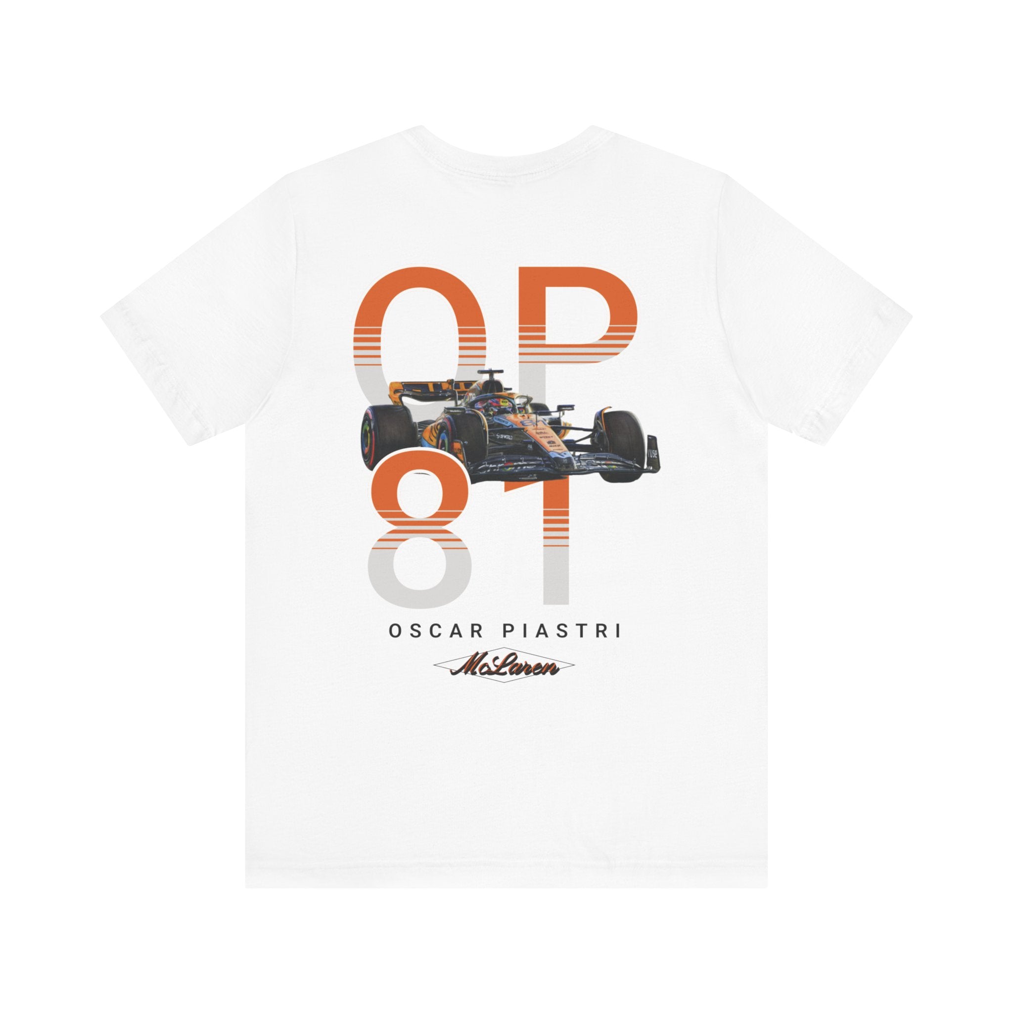 Oscar Piastri "OP 81" Unisex Tee – McLaren Racing Elegance