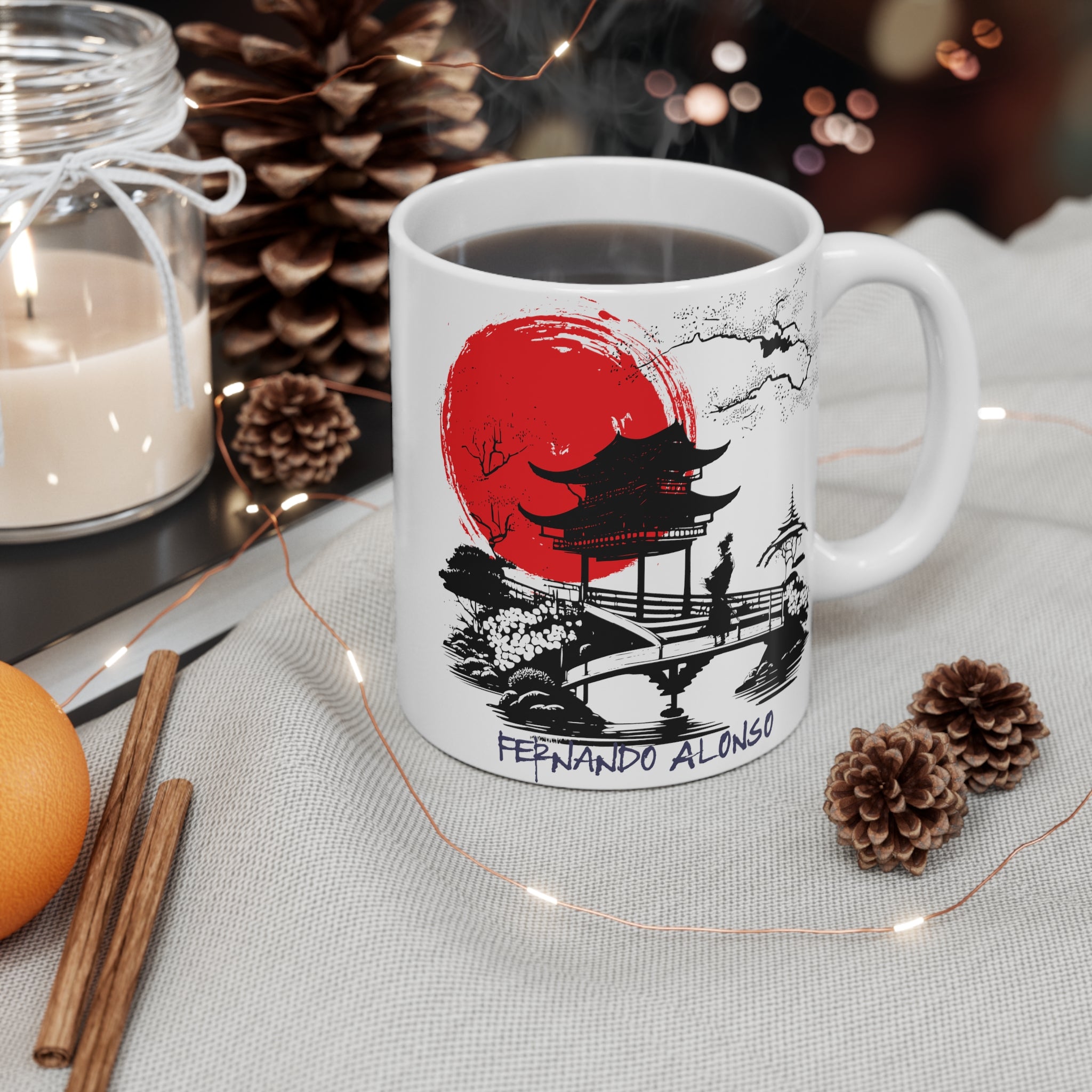 Fernando Alonso "Samurai Spirit" 11oz Mug