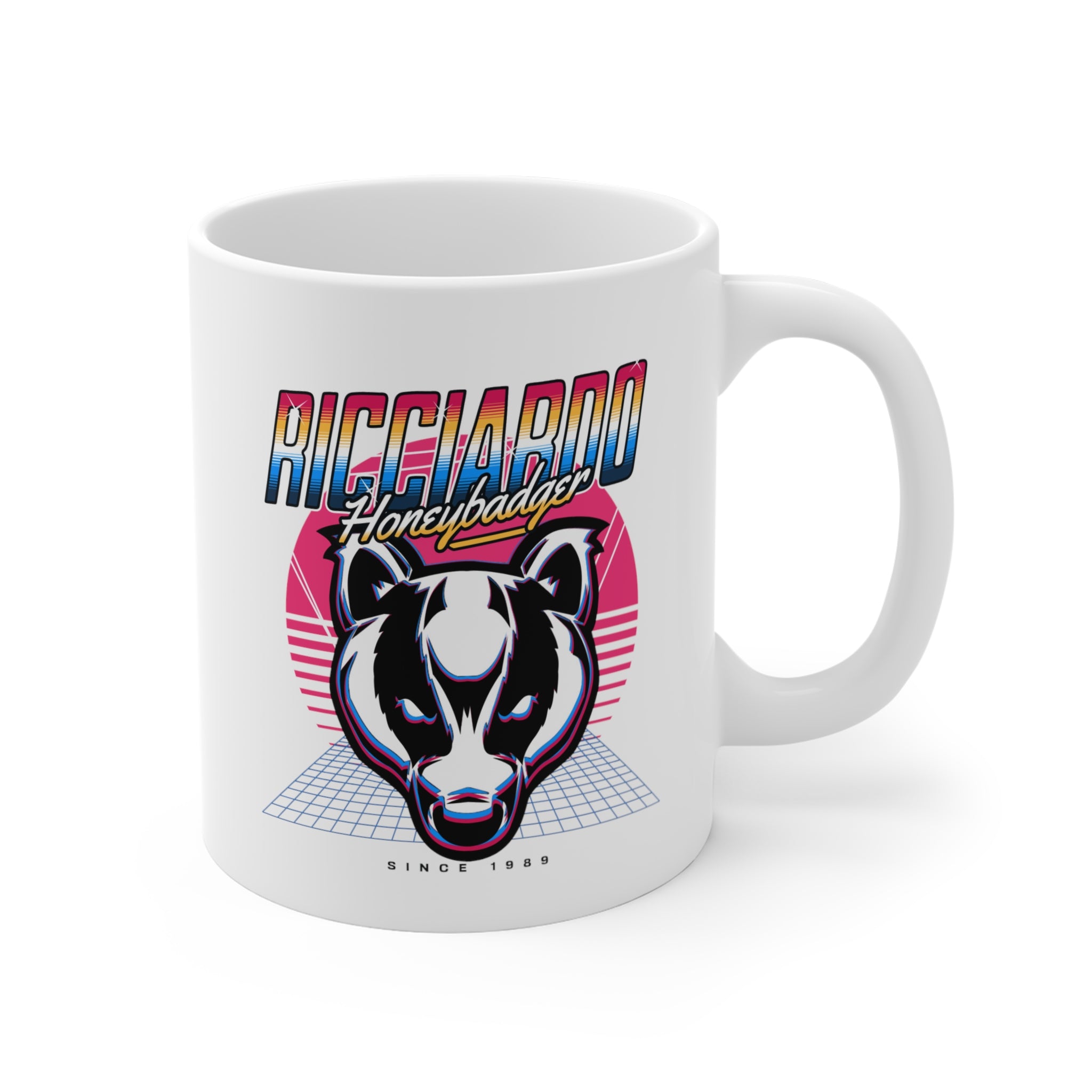 Daniel Ricciardo "Retro Badger" Mug - 11oz