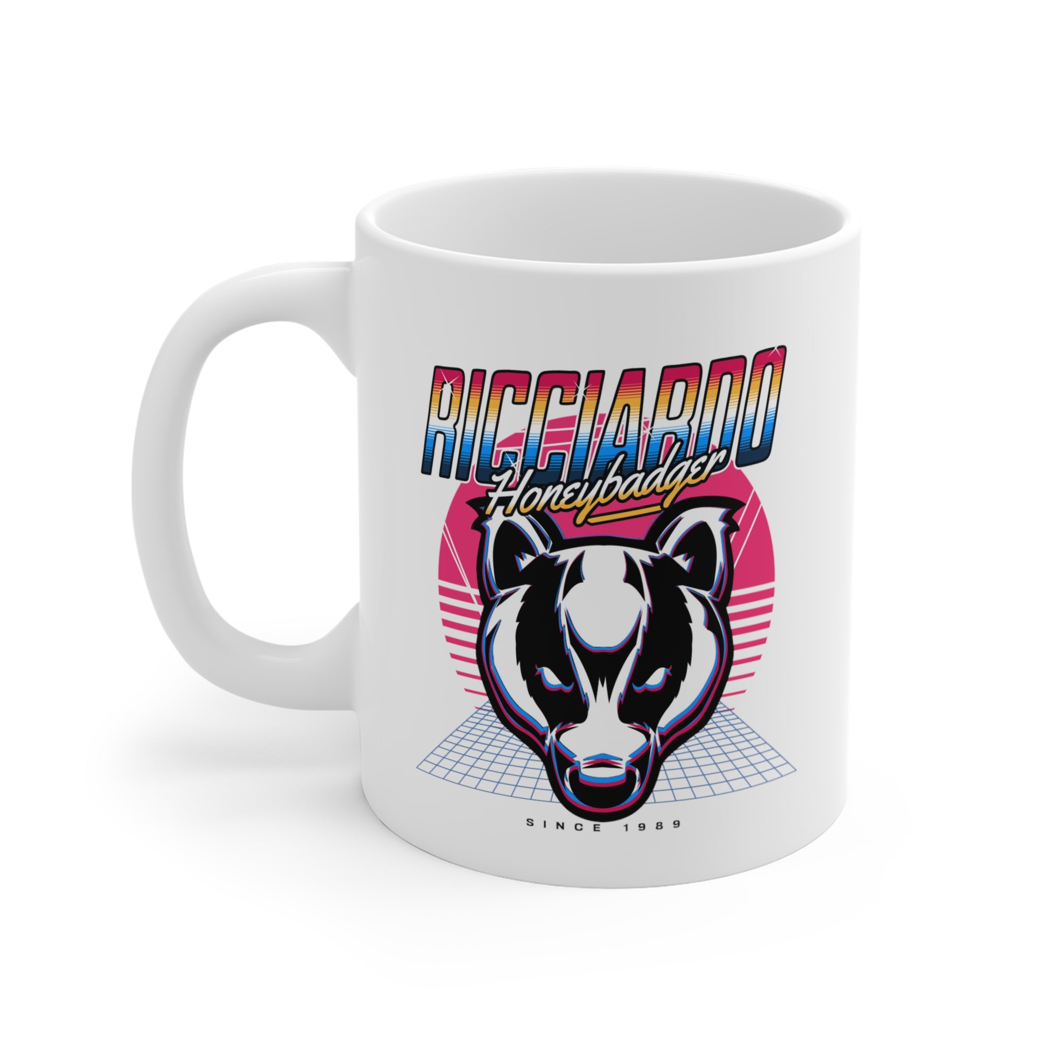 Daniel Ricciardo "Retro Badger" Mug - 11oz