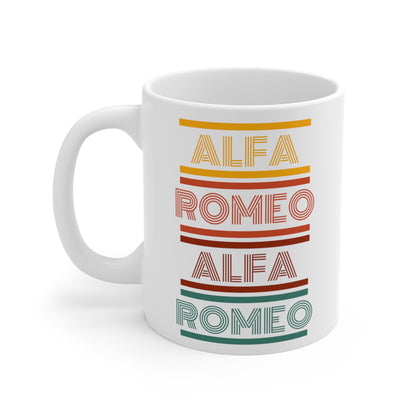 Alfa Romeo Team Mug 11oz - Vibrant Multi-Color Edition