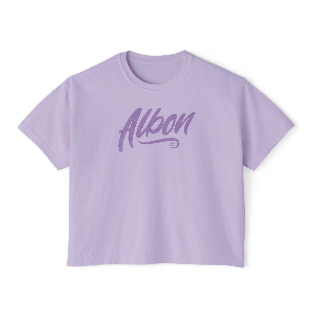 Alex Albon 23 Women’s Boxy Tee – Mint Aqua