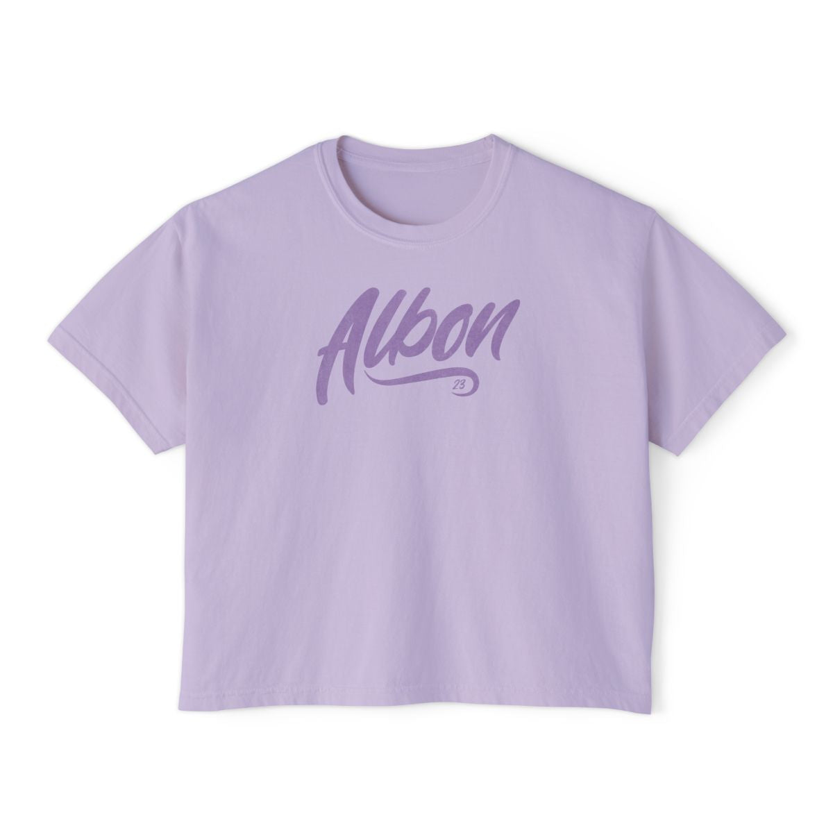 Alex Albon 23 Women’s Boxy Tee – Mint Aqua