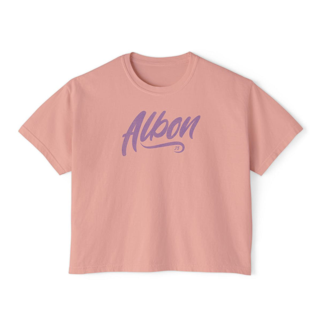 Alex Albon 23 Women’s Boxy Tee – Mint Aqua