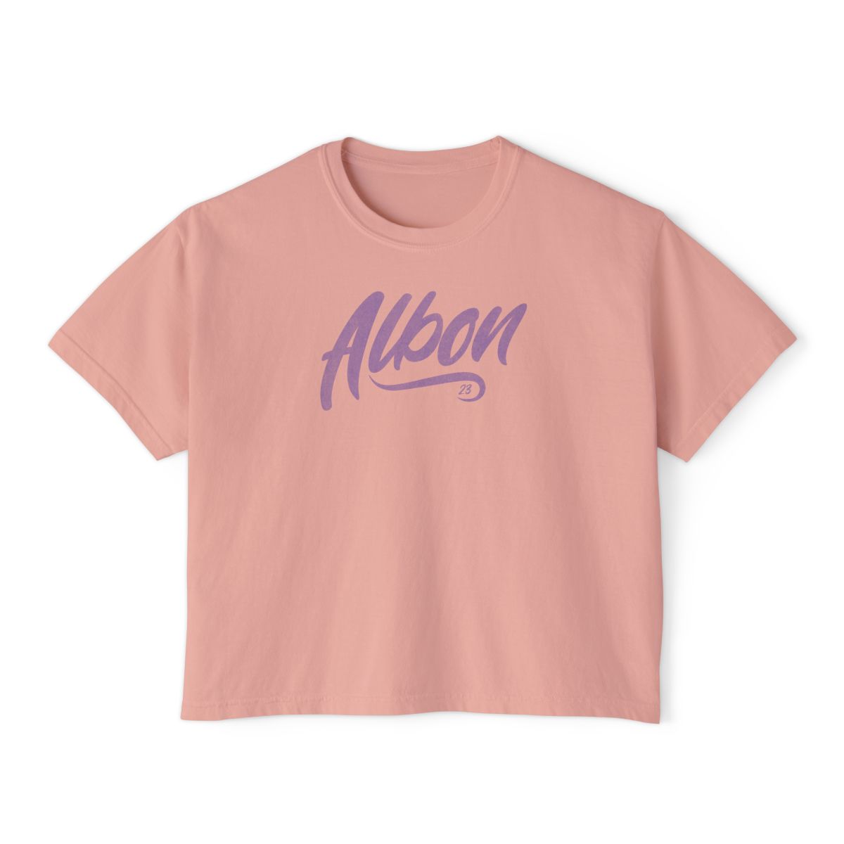 Alex Albon 23 Women’s Boxy Tee – Mint Aqua