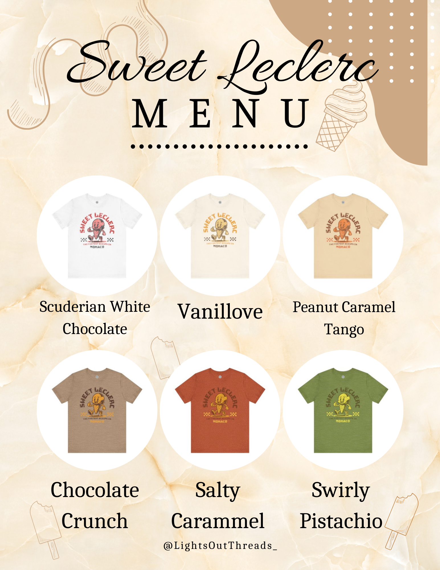 Charles Leclerc "Malt Shop" Unisex Tee