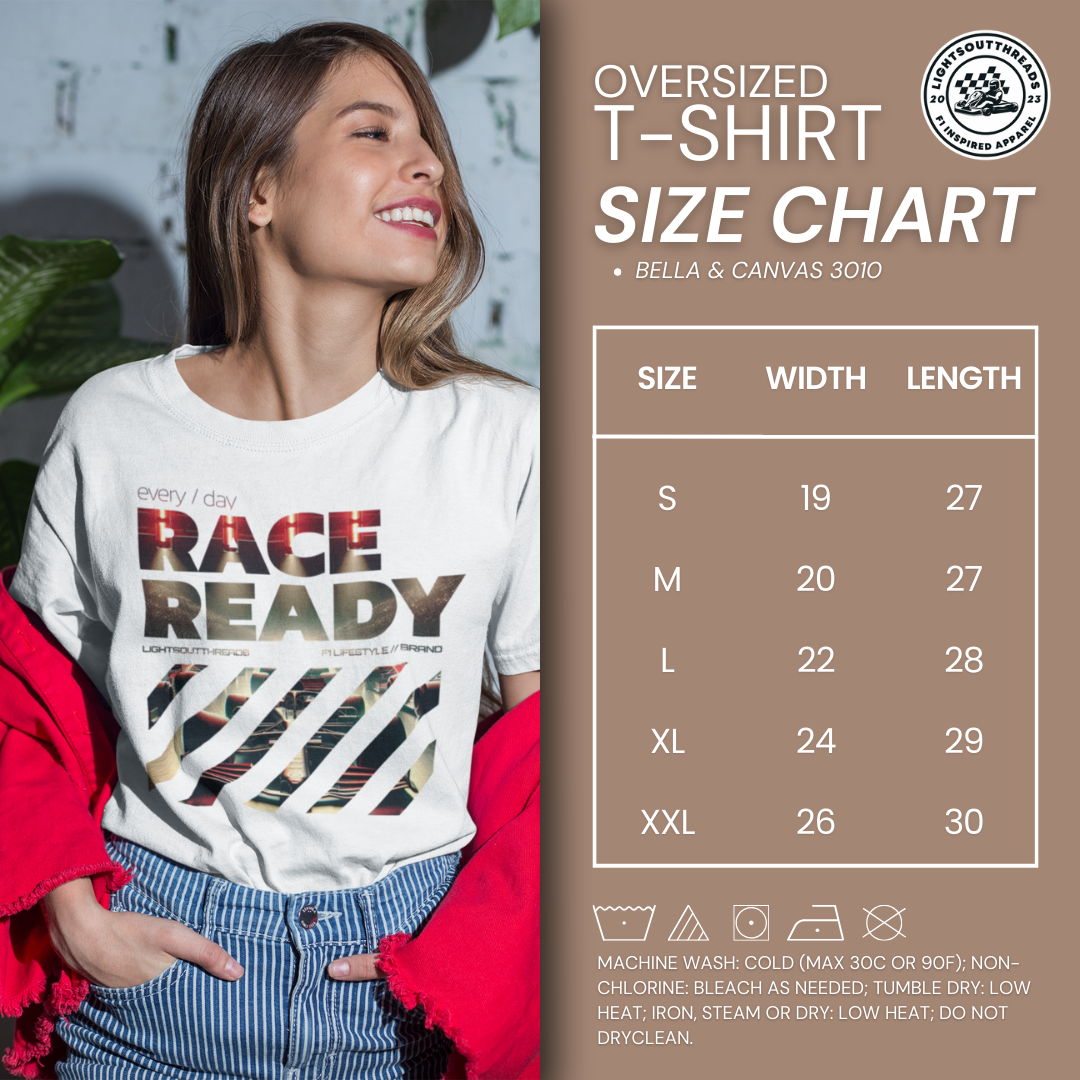 Every Day "Race Ready" Unisex Oversized Boxy Tee