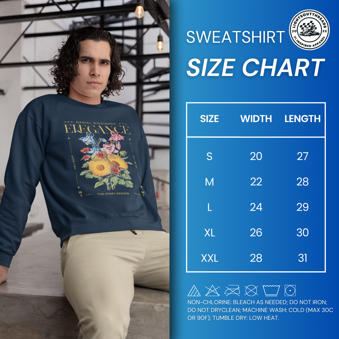 Daniel Ricciardo "Elegance" Unisex Crewneck Sweatshirt