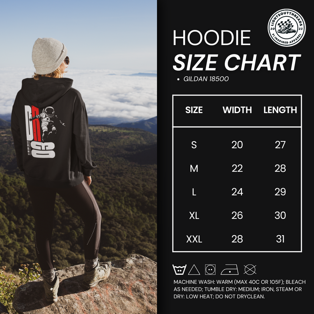 Daniel Ricciardo "Badger in Space" Unisex Hooded Sweatshirt – Bold, Adventurous, Iconic