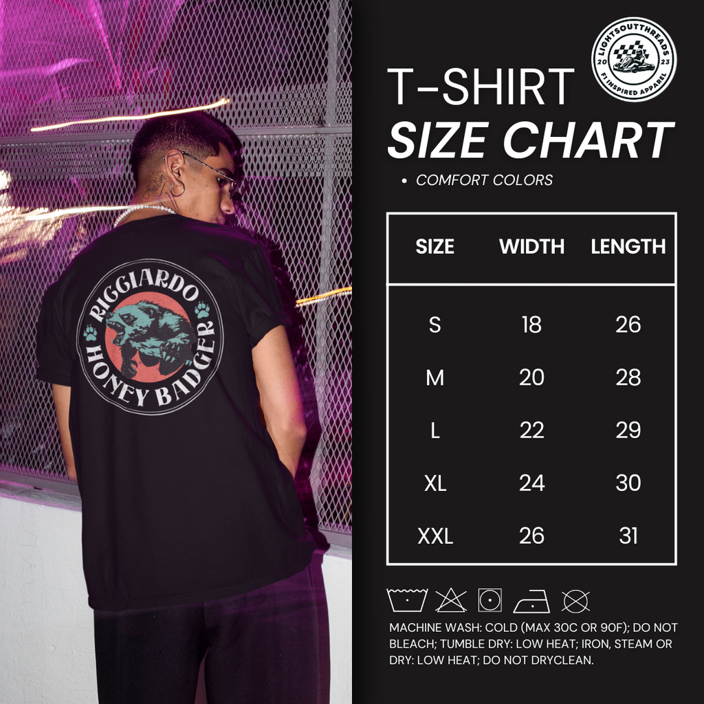 Daniel Ricciardo "Fearless" Unisex T-Shirt – Bold Honey Badger Style