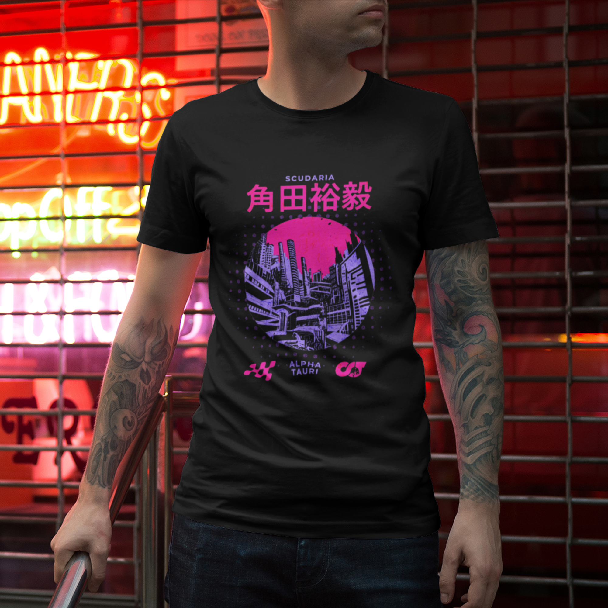 Yuki Tsunoda "Neon Nights" Unisex Crew Tee