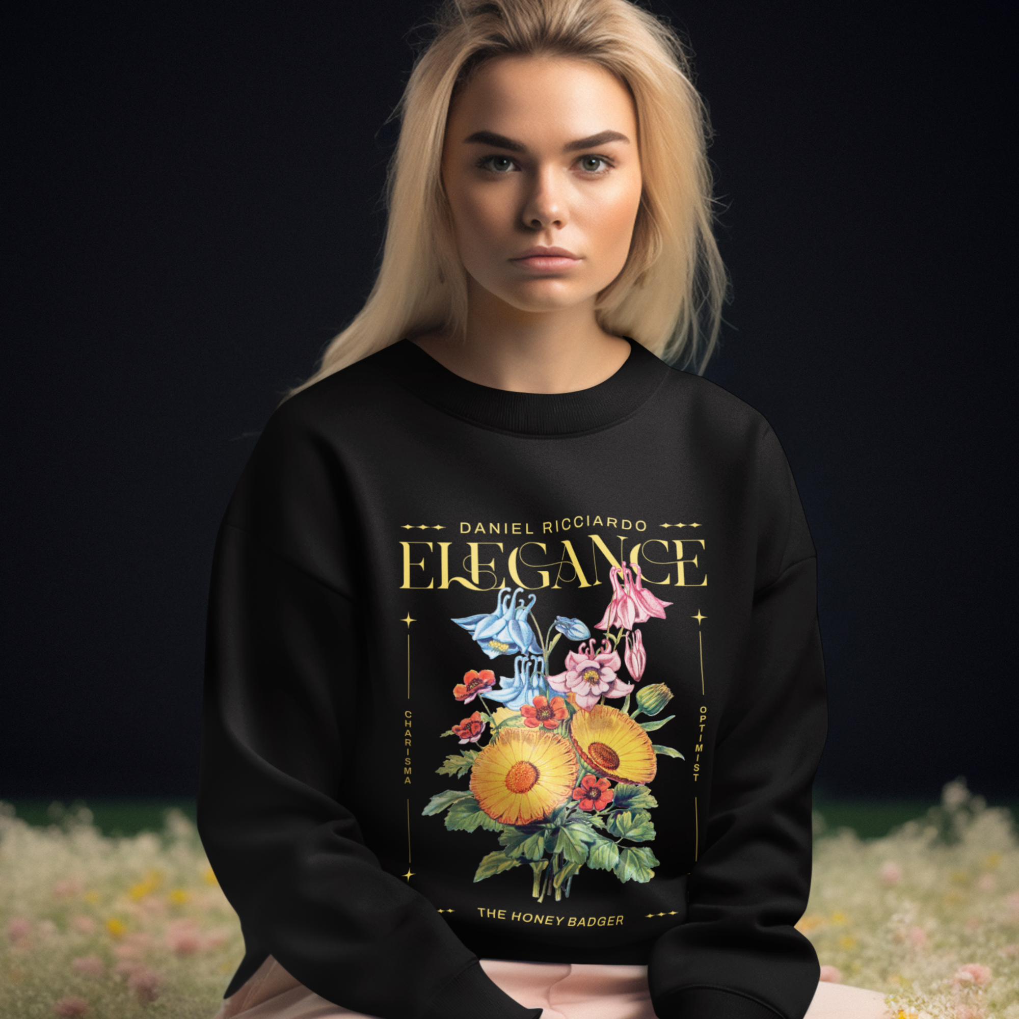 Daniel Ricciardo "Elegance" Unisex Crewneck Sweatshirt