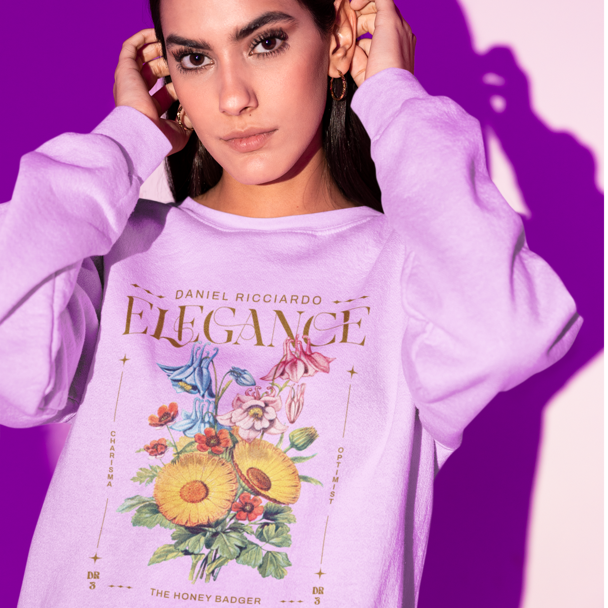 Daniel Ricciardo "Elegance" Unisex Crewneck Sweatshirt