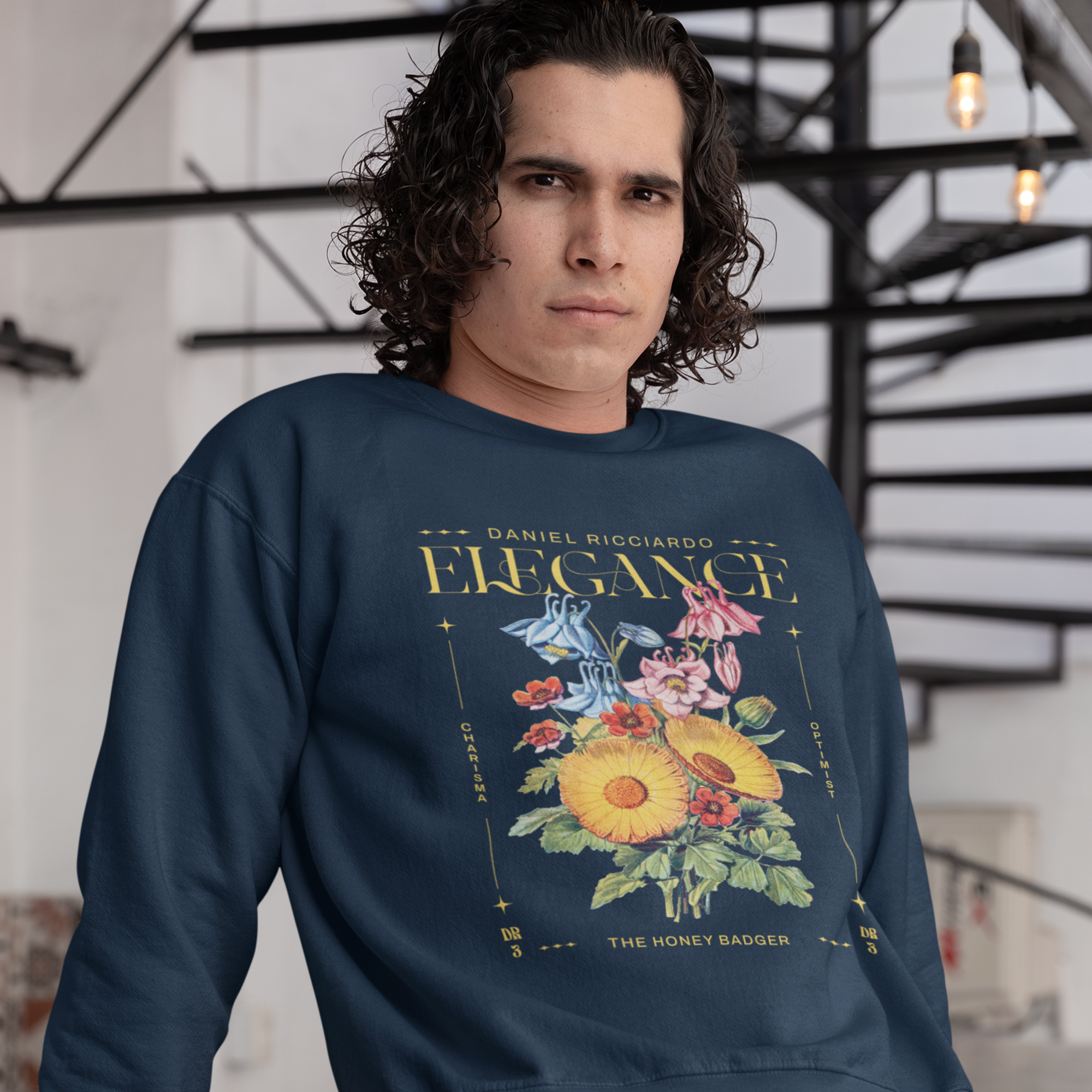 Daniel Ricciardo "Elegance" Unisex Crewneck Sweatshirt
