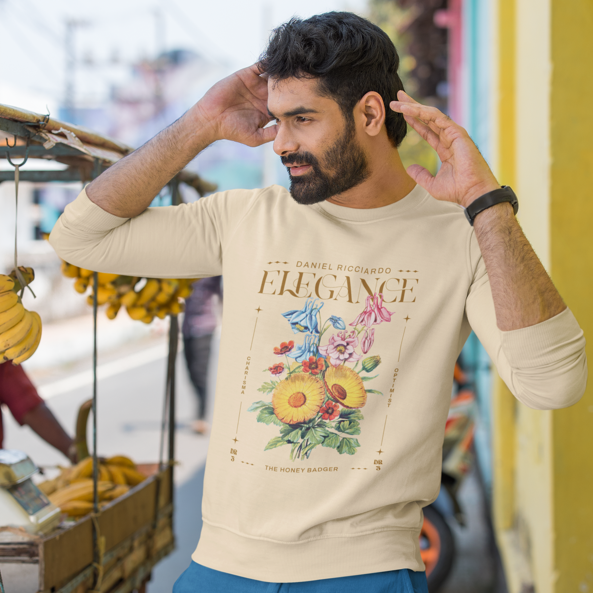 Daniel Ricciardo "Elegance" Unisex Crewneck Sweatshirt