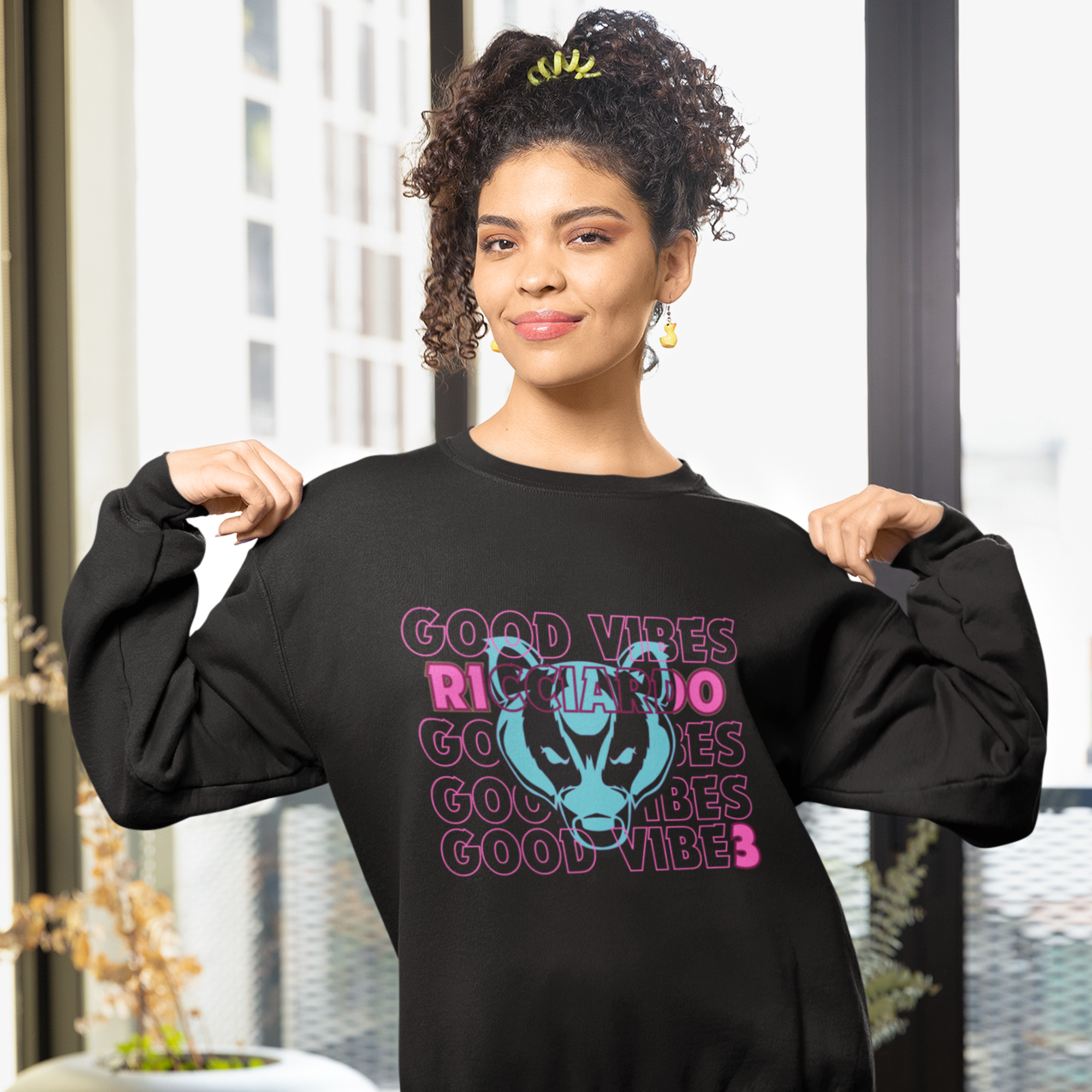 Daniel Ricciardo "Vibes" Unisex Crewneck Sweatshirt