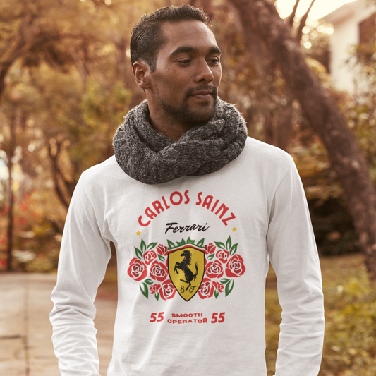 Carlos Sainz "Roses" Unisex Classic Long Sleeve T-Shirt