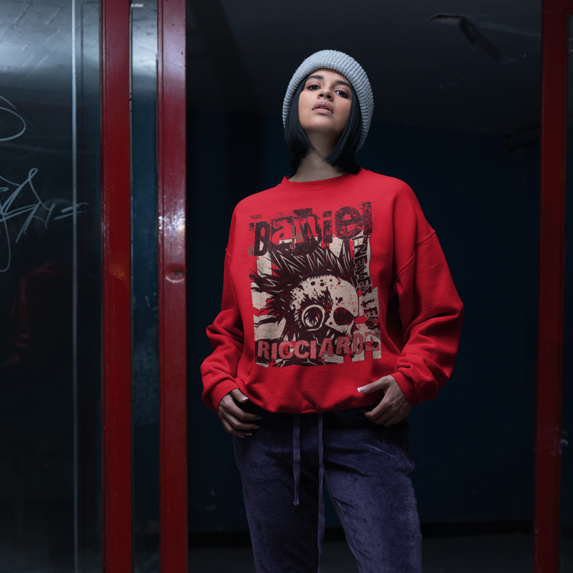 Daniel Ricciardo "Punk Scene" Unisex Crewneck Sweatshirt – Boldly Unapologetic